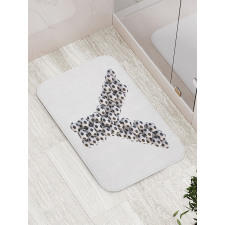 Monochrome Ball Motifs Bath Mat