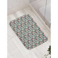 Ornate Winter Season Bath Mat