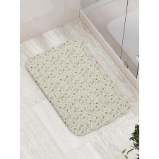 Fir Cones Botany Branches Bath Mat