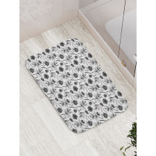 Gardening Plants Theme Bath Mat