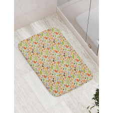 Seasonal Greenery Botany Bath Mat