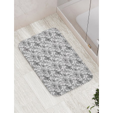 Mistletoe Dogwood Flower Bath Mat