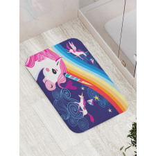 Mythical Animals in the Sky Bath Mat