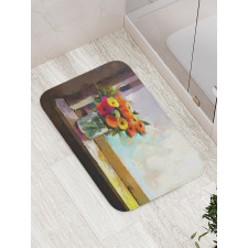 Bouquet in a Vase Art Bath Mat