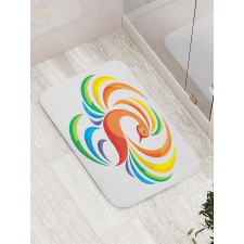 Rainbow Toned Bird Bath Mat