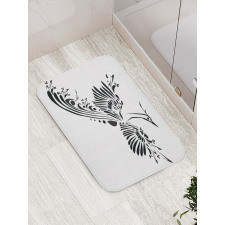 Minimalist Mystic Bird Fly Bath Mat