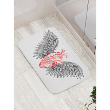 Realist Human Heart Bath Mat