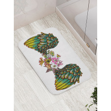 Bohemian Flower Bath Mat