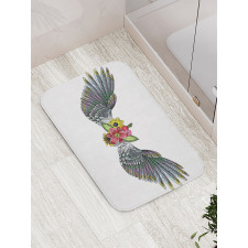 Vintage Floral Bouquet Bath Mat