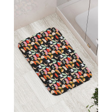 Human Parts Organs Pattern Bath Mat