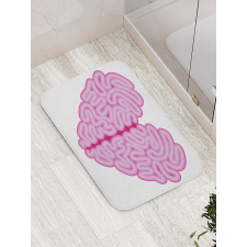 Brain Look Simple Heart Bath Mat