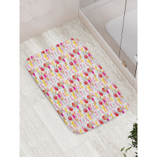 Colorful Surreal Horses Art Bath Mat