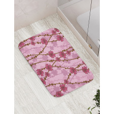 Flora Curly Branches Bath Mat