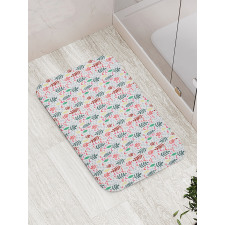 Colorful Hand Drawn Nature Bath Mat