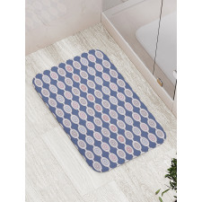 Vintage Disc Shaped Motif Bath Mat