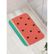 Minimalistic Watermelon Art Bath Mat