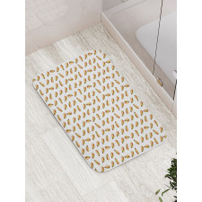 Traditional Food Concept Bath Mat