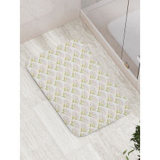 Phalaenopsis White Flowers Bath Mat