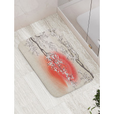 Japanese Sakura Art Bath Mat