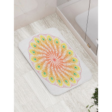 Blended Color Motif Bath Mat