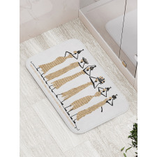 Oriental Woman Design Bath Mat