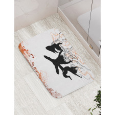 Energic Youth Theme Bath Mat