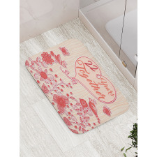 22 Years Together Birds Bath Mat