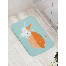 Birthday Bunny Giant Cupcake Bath Mat