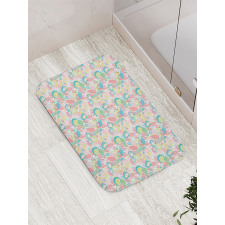 Abstract Colorful Happy Art Bath Mat