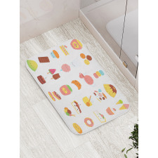 Dessert Concept Sketches Bath Mat