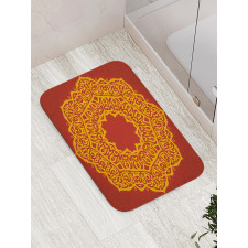 Aztec Style Painting Vivid Bath Mat