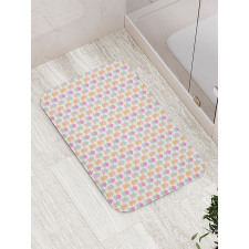 Pineapple with Brush Strokes Bath Mat