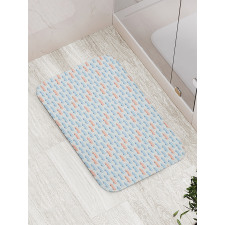 Nursery Theme Buses to Left Bath Mat