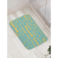 Appreciation Artwork Text Bath Mat