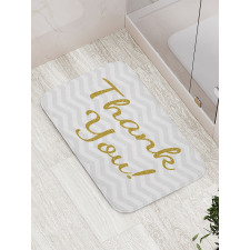 Golden Yellow Tone Glitz Bath Mat