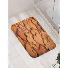 Heart Shaped with Sprinkles Bath Mat