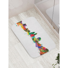 Strokes of a Paintbrush Bath Mat