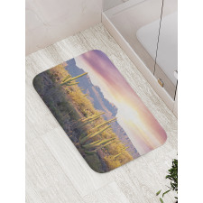 Saguaro Cactus and Mountain Bath Mat