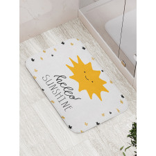 Nursery Typography Bath Mat