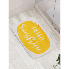 Words Summer Season Bath Mat