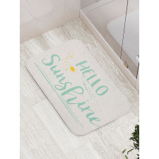 Calligraphic Summer Bath Mat