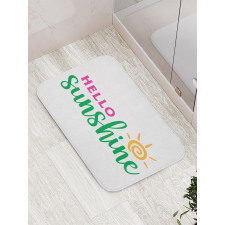 Minimalist Words Bath Mat