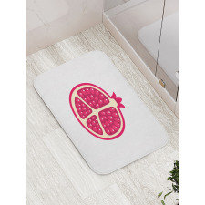 Cartoon Pomegranate Seeds Bath Mat