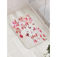 Orchids Butterflies Tropic Bath Mat