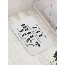 All We Need Is Love Phrase Bath Mat