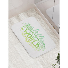 Hello World Bath Mat