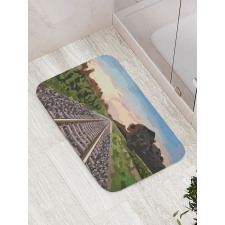 Stones and Road Tracks Bath Mat