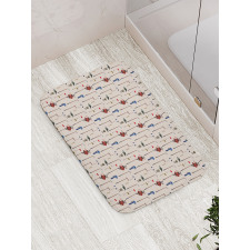 Club and Ball Sport Themed Bath Mat