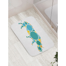 Abstract Fauna Design Bath Mat