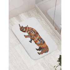 Assortment of Motifs Bath Mat